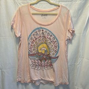 Lucky Brand Peacock Sleep Shirt Size 1X